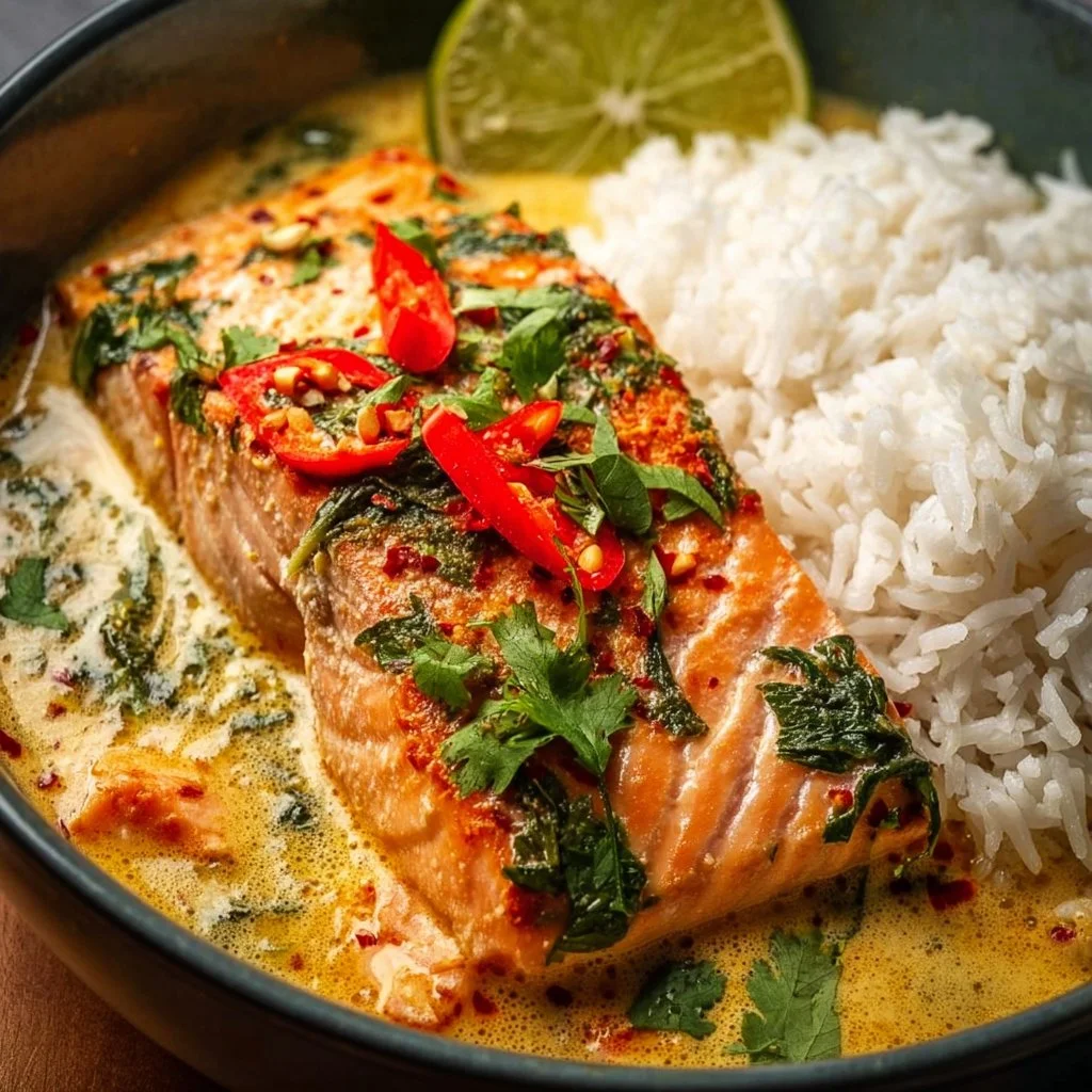 Authentic Thai Coconut Curry with Salmon: A Delicious Seafood Twist