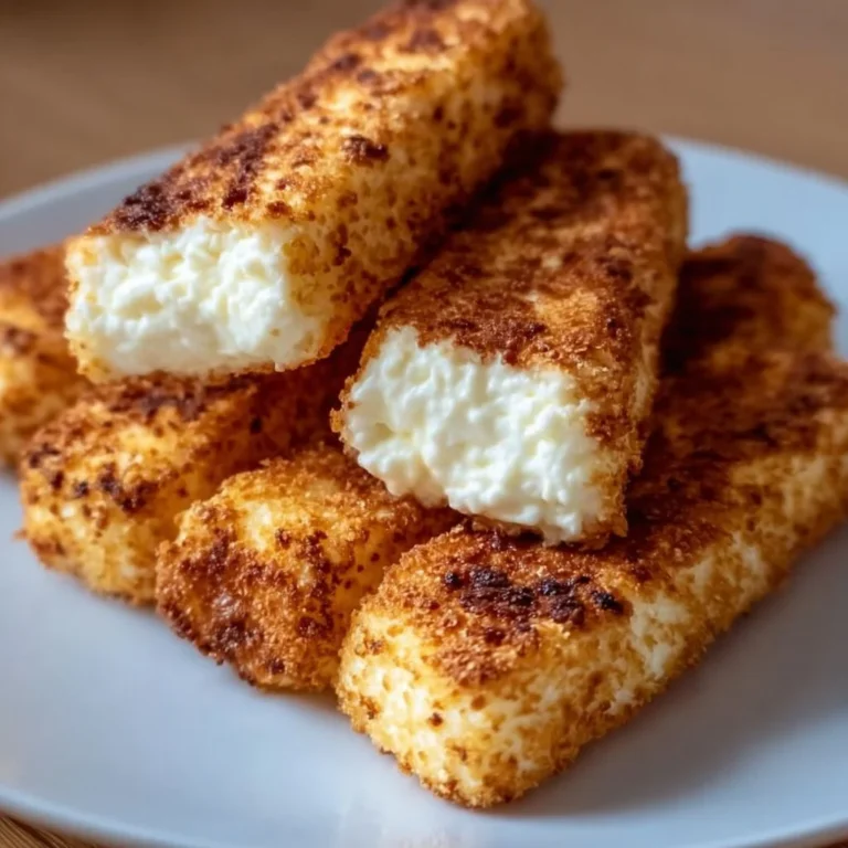 Creamy protein-packed cottage cheese sticks ready for a delicious snack