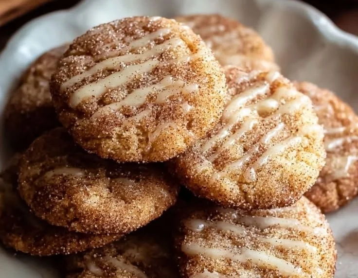 Delicious apple cider cookies arranged on a plate exuding sweet and tangy flavors