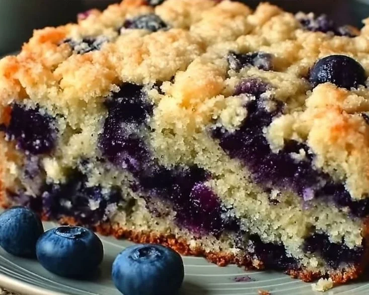 Irresistible Blueberry Buttermilk Breakfast Cake