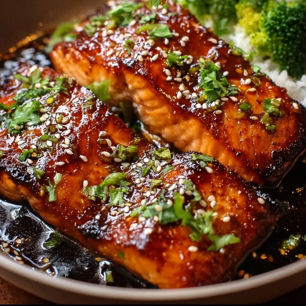 Irresistiblemente Delicioso: Receta de Salmón Glaseado con Miel y Salsa Soja que Amarás