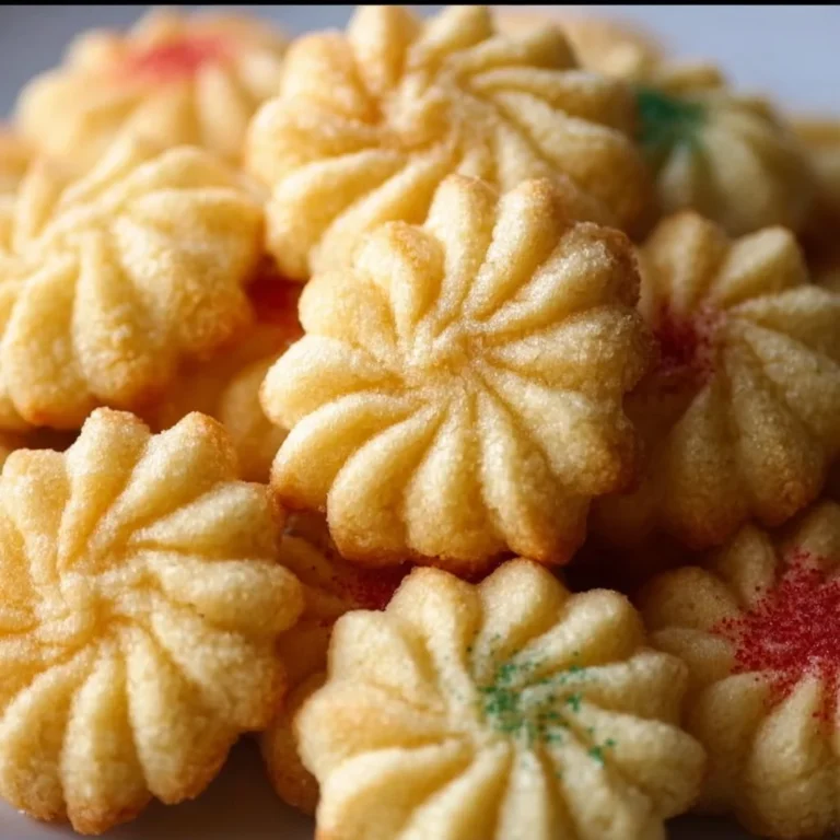 Irresistibly buttery spritz cookies, perfect for a melt-in-your-mouth dessert.
