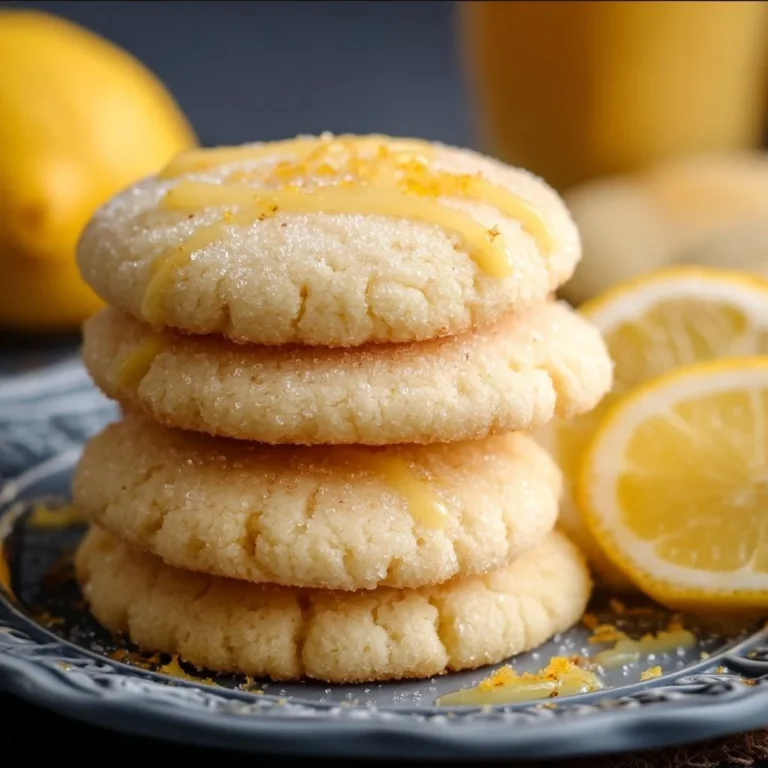 Irresistibly zesty lemon sugar cookies baked to perfection