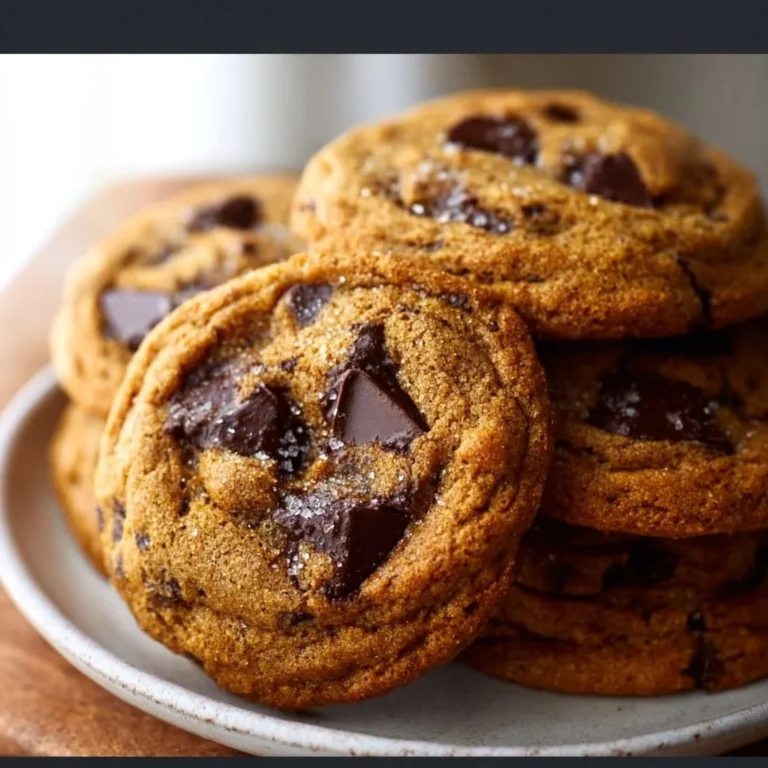 Brown Butter Pumpkin Chocolate Chip Cookies fresh out of the oven