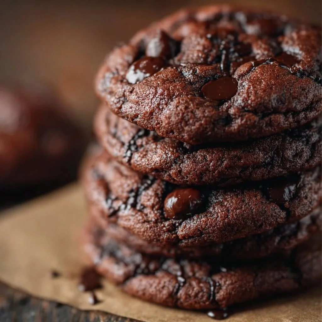 Chocolate Lover's Double Chocolate Chip Cookies