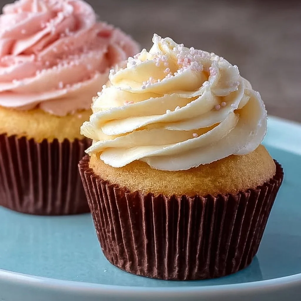 Delicious copycat Magnolia Bakery Cupcakes with creamy frosting and sprinkles