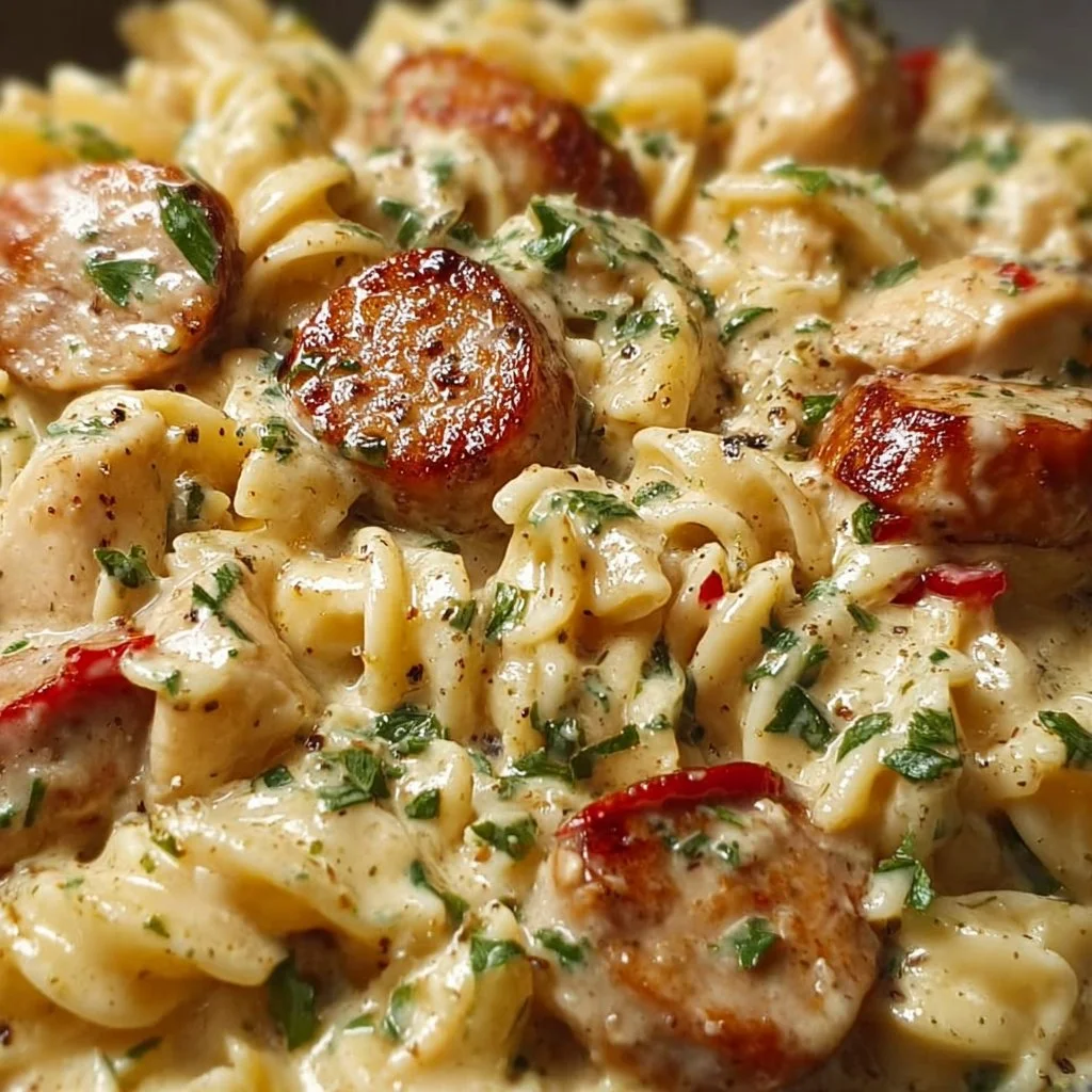 Creamy Pepper Jack Chicken & Sausage Pasta Magic