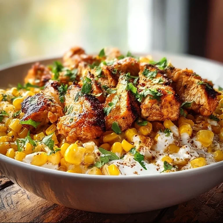Easy Street Corn Chicken Bowl with fresh ingredients and vibrant colors