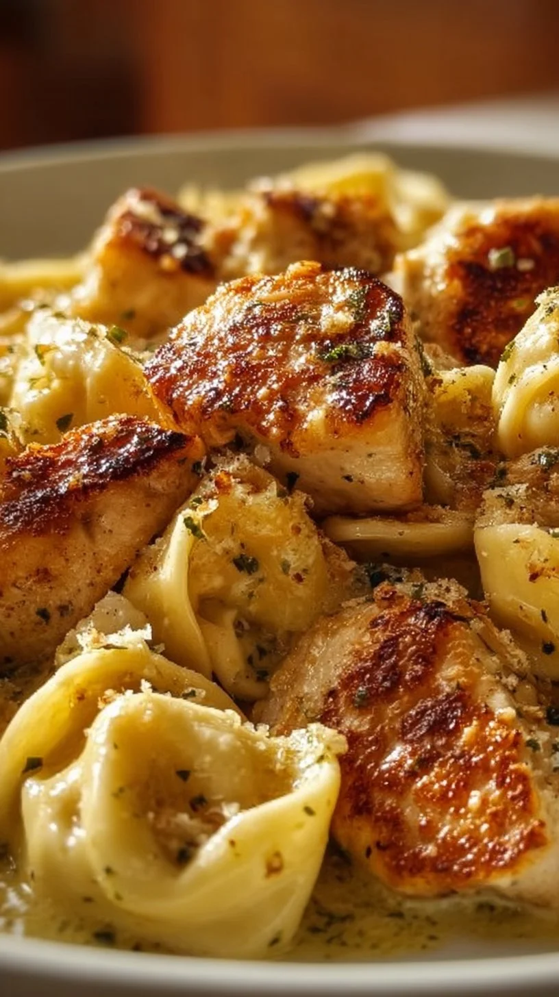 Garlic Parmesan Chicken Tortellini