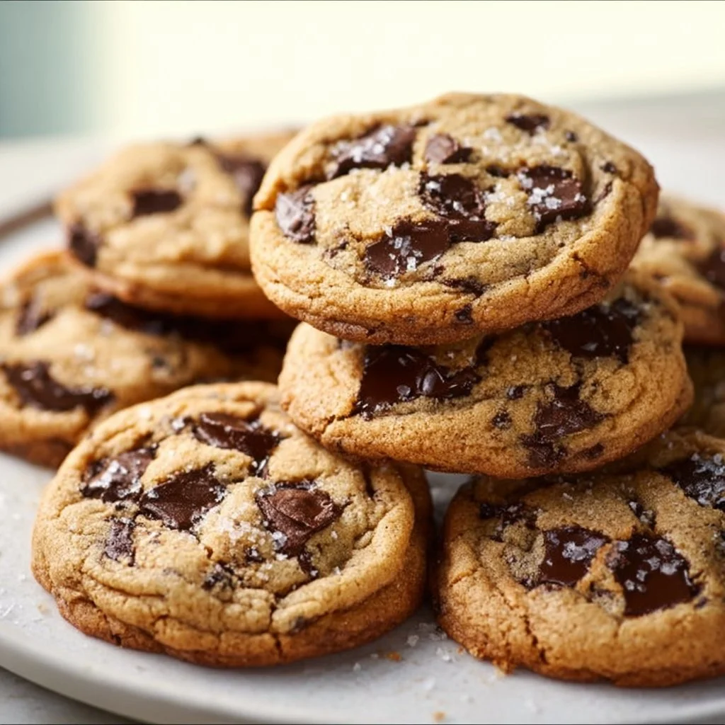 Deliciously gooey chocolate chip cookies freshly baked from the bakery