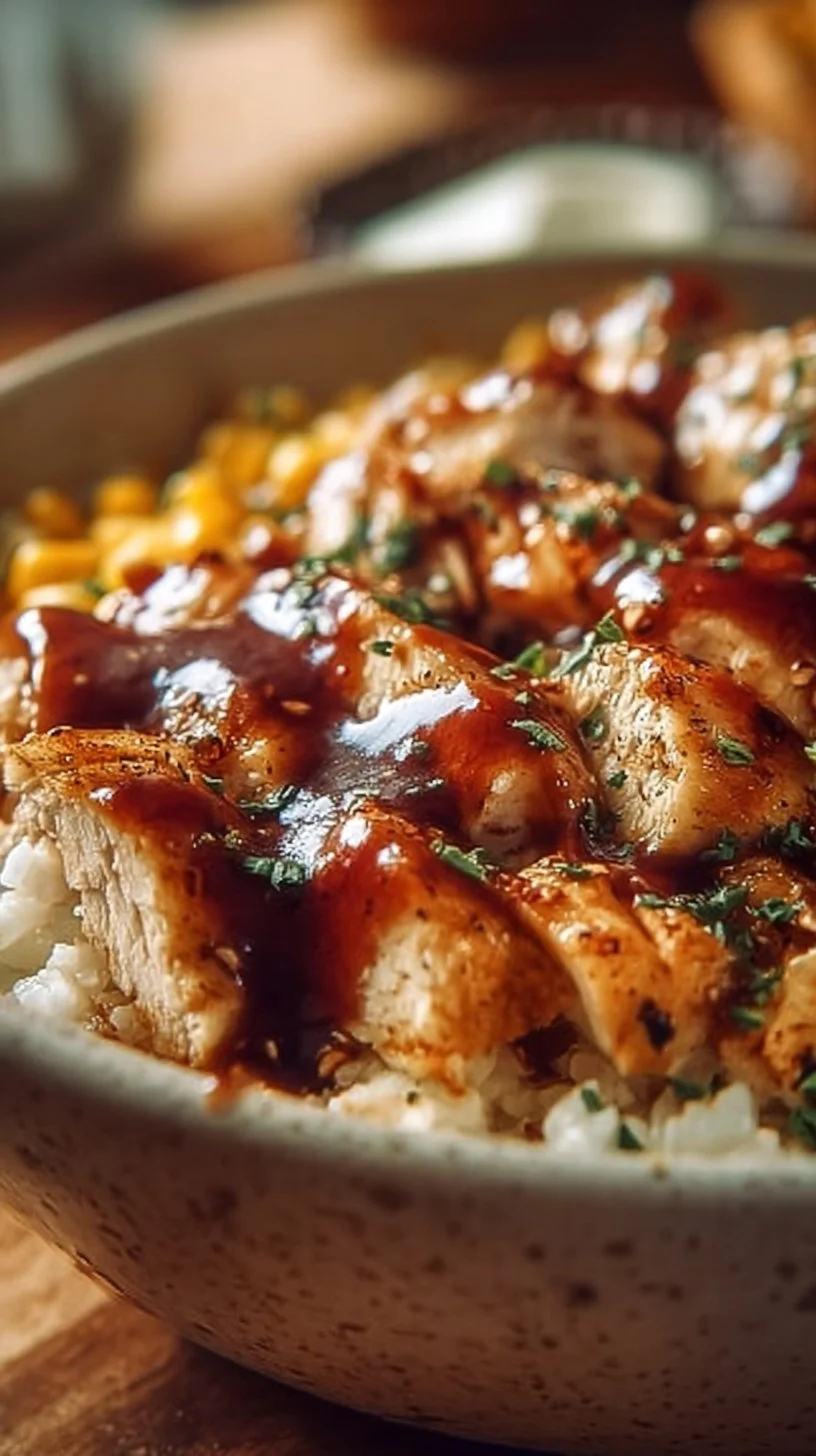 High Protein BBQ Ranch Chicken Bowl
