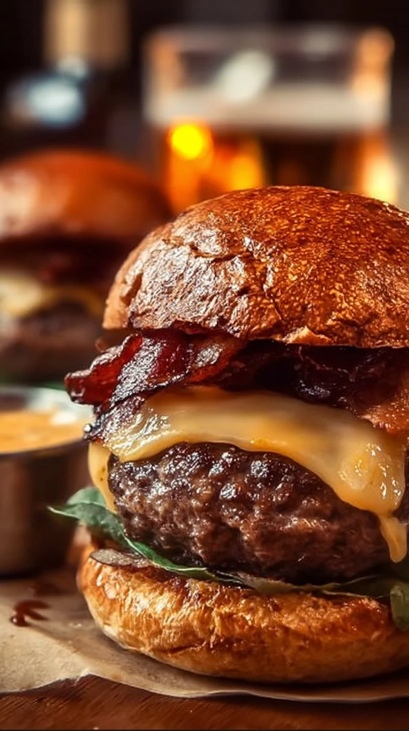 Irish Pub Burgers With Whiskey Sauce