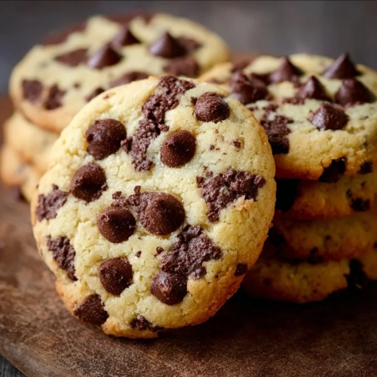Irresistible cheesecake cookies with chocolate chips on a plate