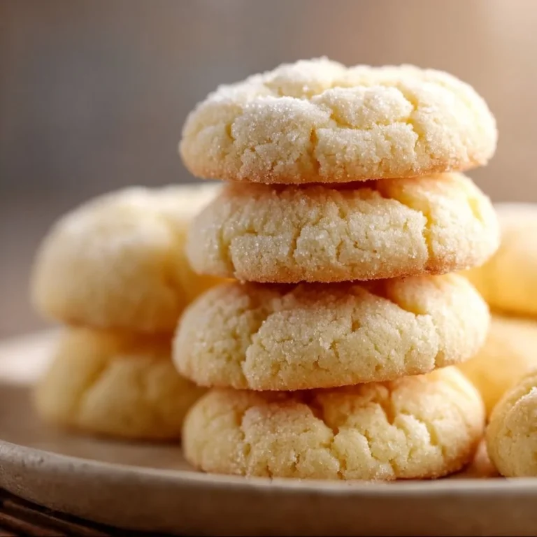 Delicious cream cheese cookies on a plate, perfect for sharing or indulging.