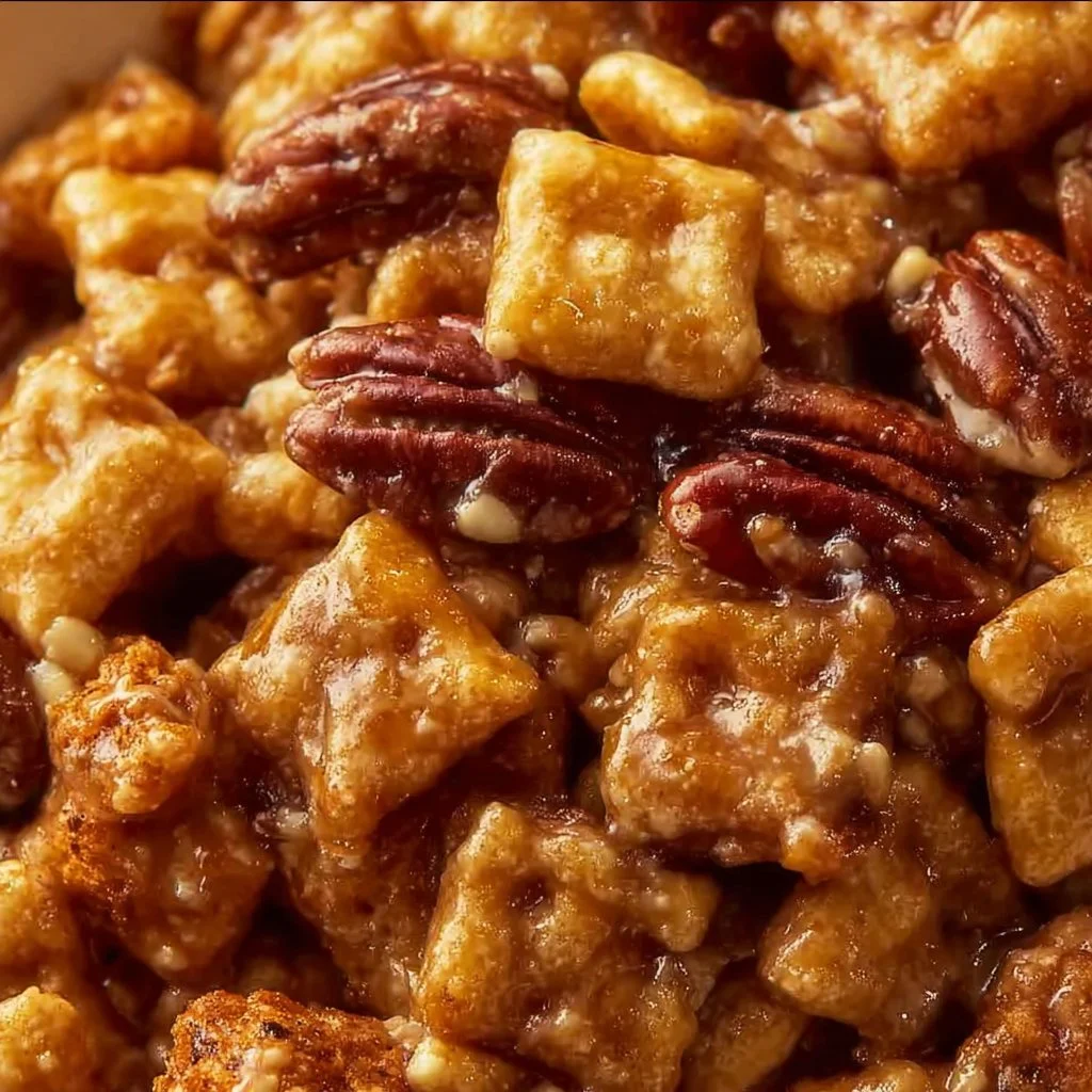 Irresistible Praline Crunch: Buttery Pecan Cereal Treat