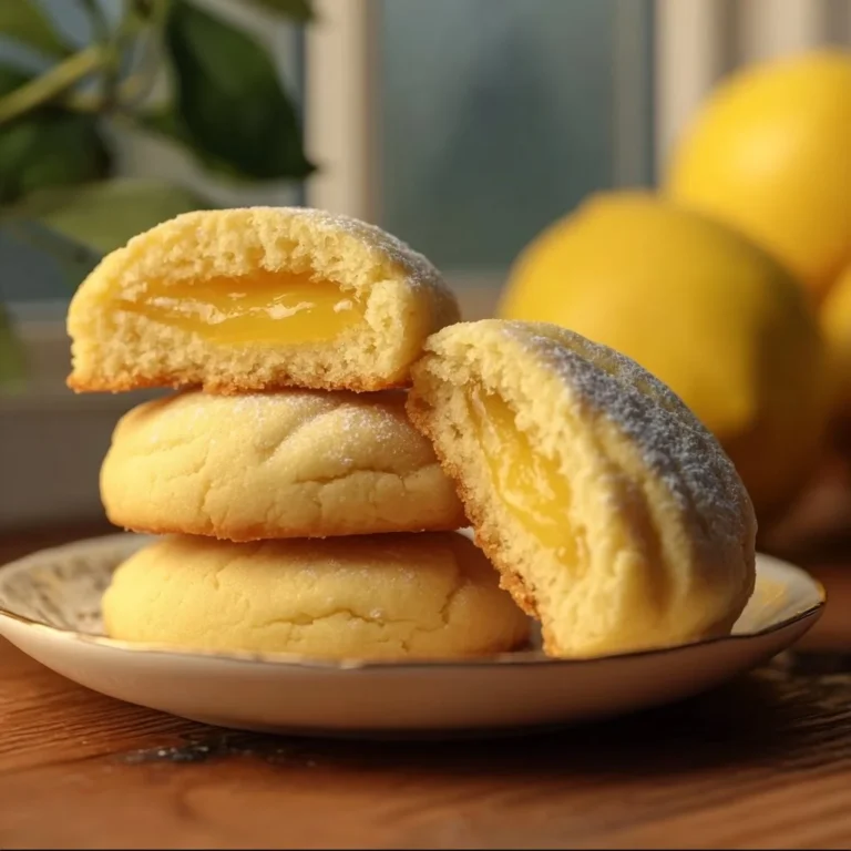 Irresistibly delicious stuffed lemon cookies with a citrus twist