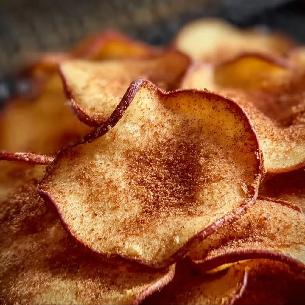 Irresistibly Crispy Air Fryer Apple Chips with Cinnamon