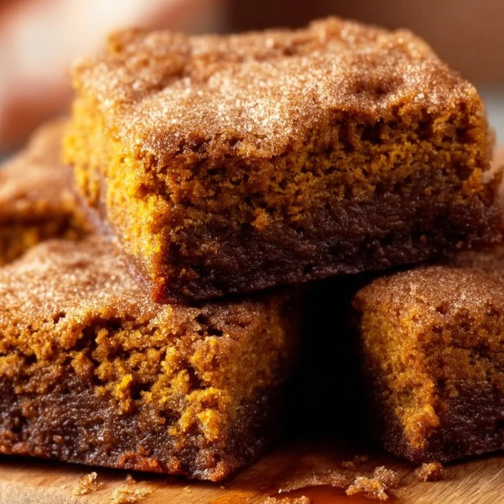 Irresistibly Soft Pumpkin Snickerdoodle Brownies
