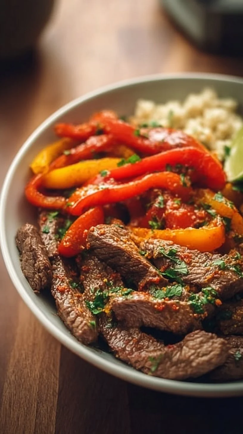 Low Carb Steak Fajita Bowl Recipe