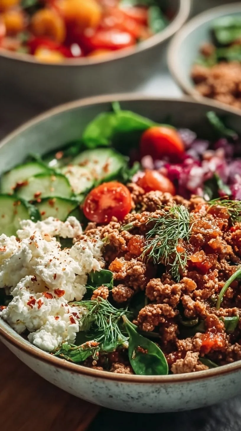 Mediterranean Ground Turkey Bowls