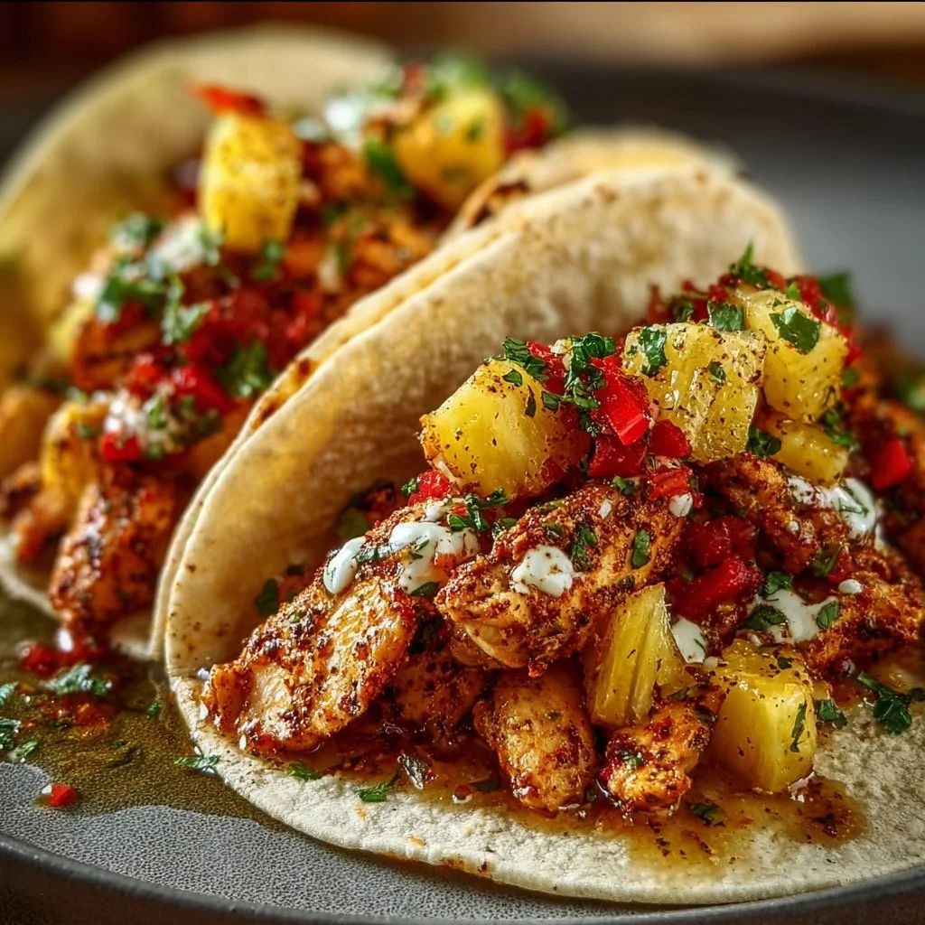 Pineapple Chicken Tacos