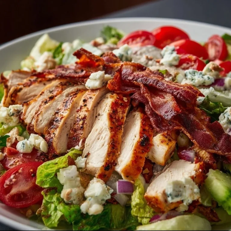 Savory BLT Chicken Salad served in a bowl with fresh ingredients.
