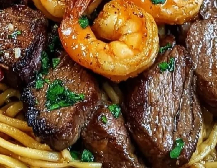 Savory Steak Shrimp Noodle Stir-Fry: Better Than Takeout