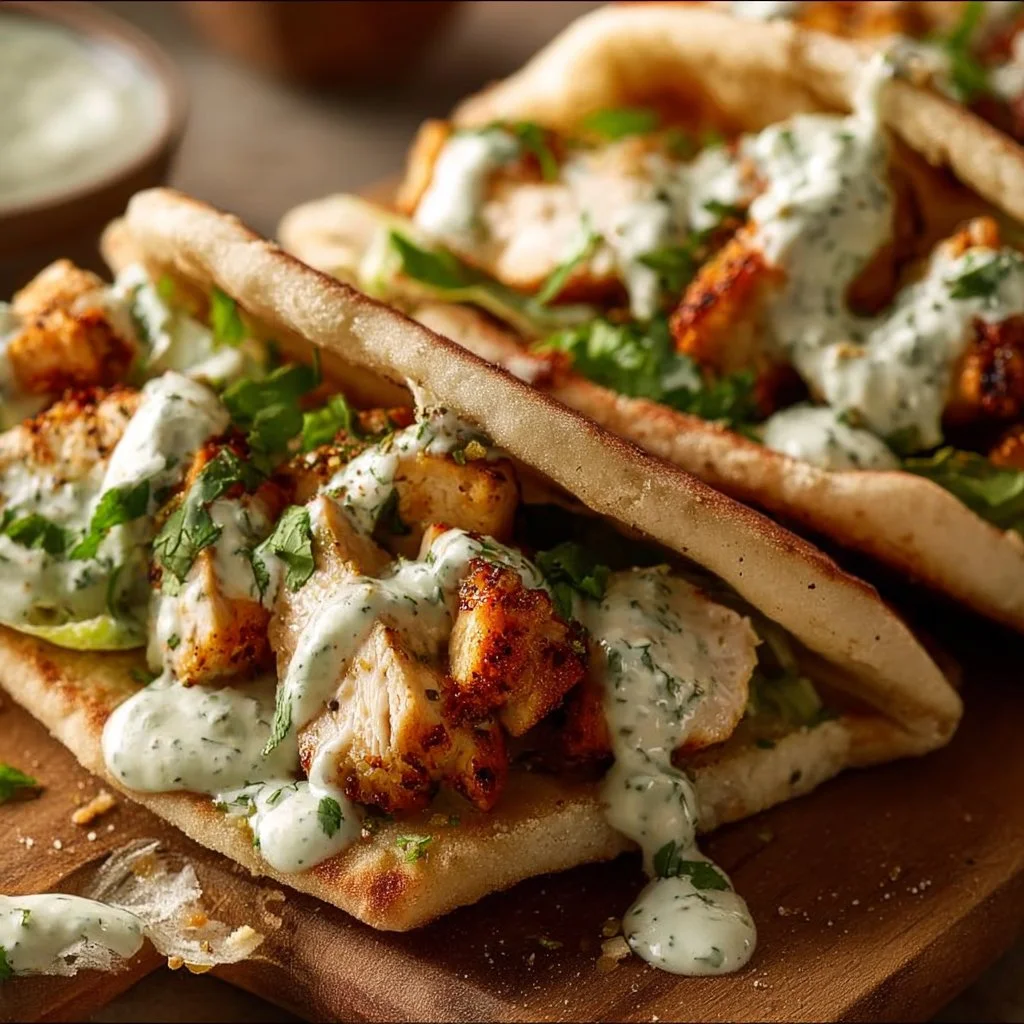 Sheet Pan Chicken Pitas with Herby Ranch