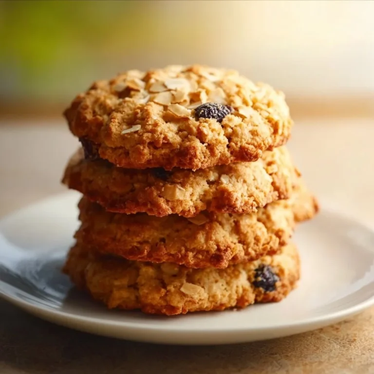Sugar-free oatmeal cookies on a baking tray, a healthy dessert option.