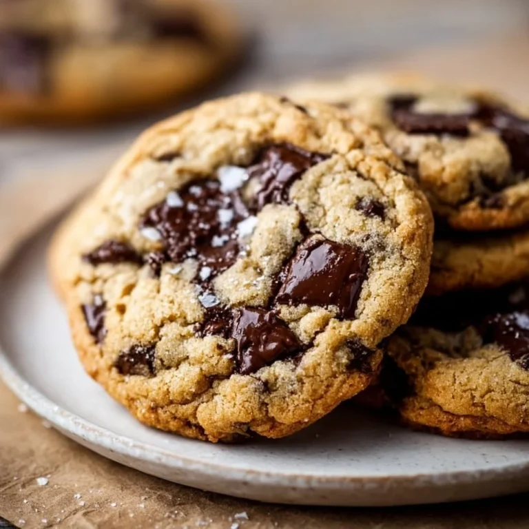 Freshly baked chocolate chip cookies on a cooling rack