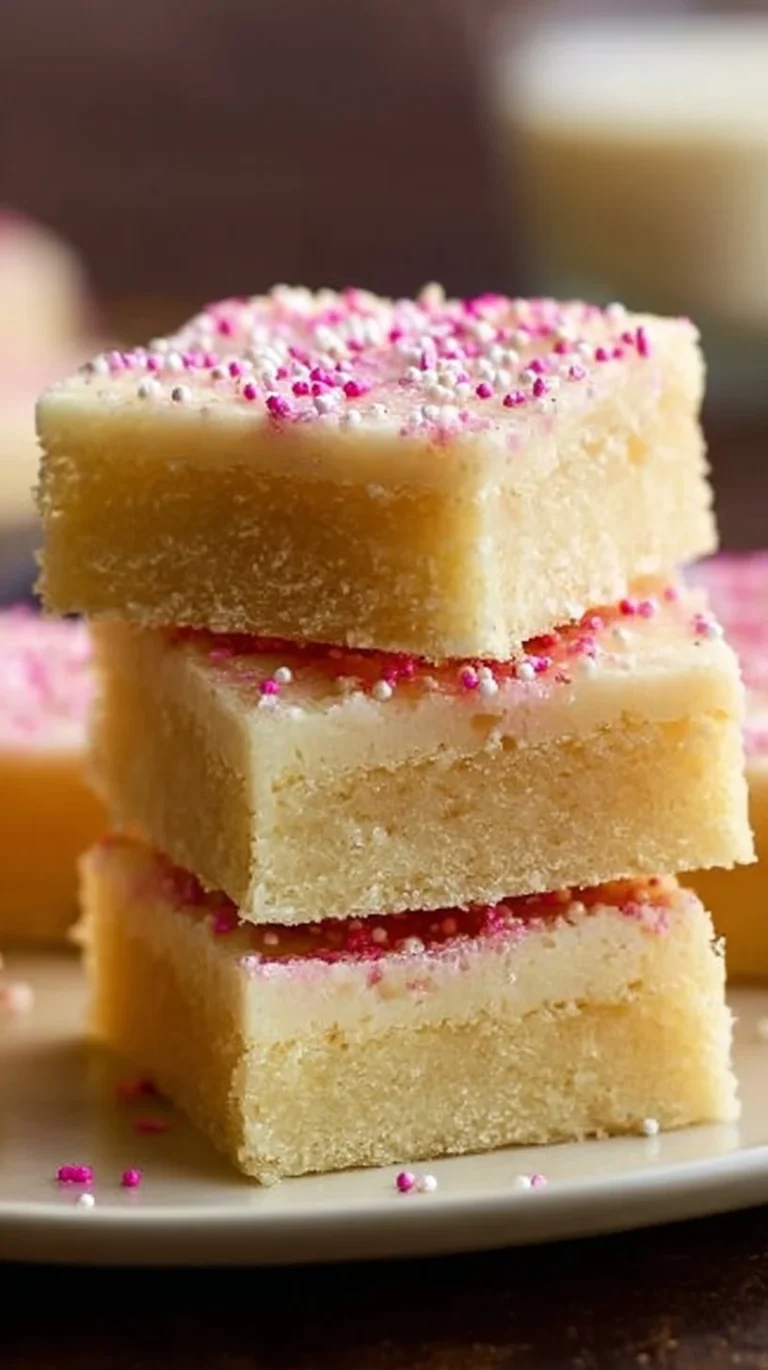 Delicious homemade sugar cookie bars ready to be served.