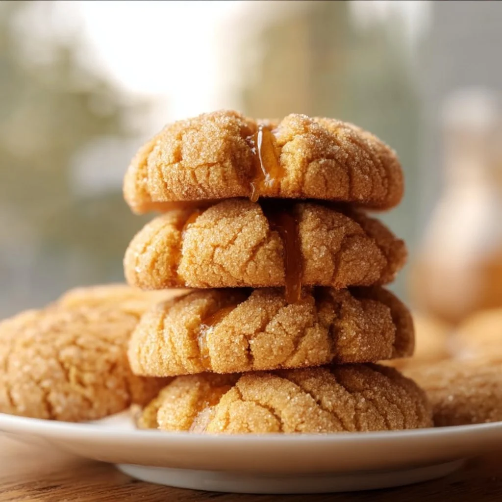 Delicious soft honey cookies on a plate, ideal for sweet cravings