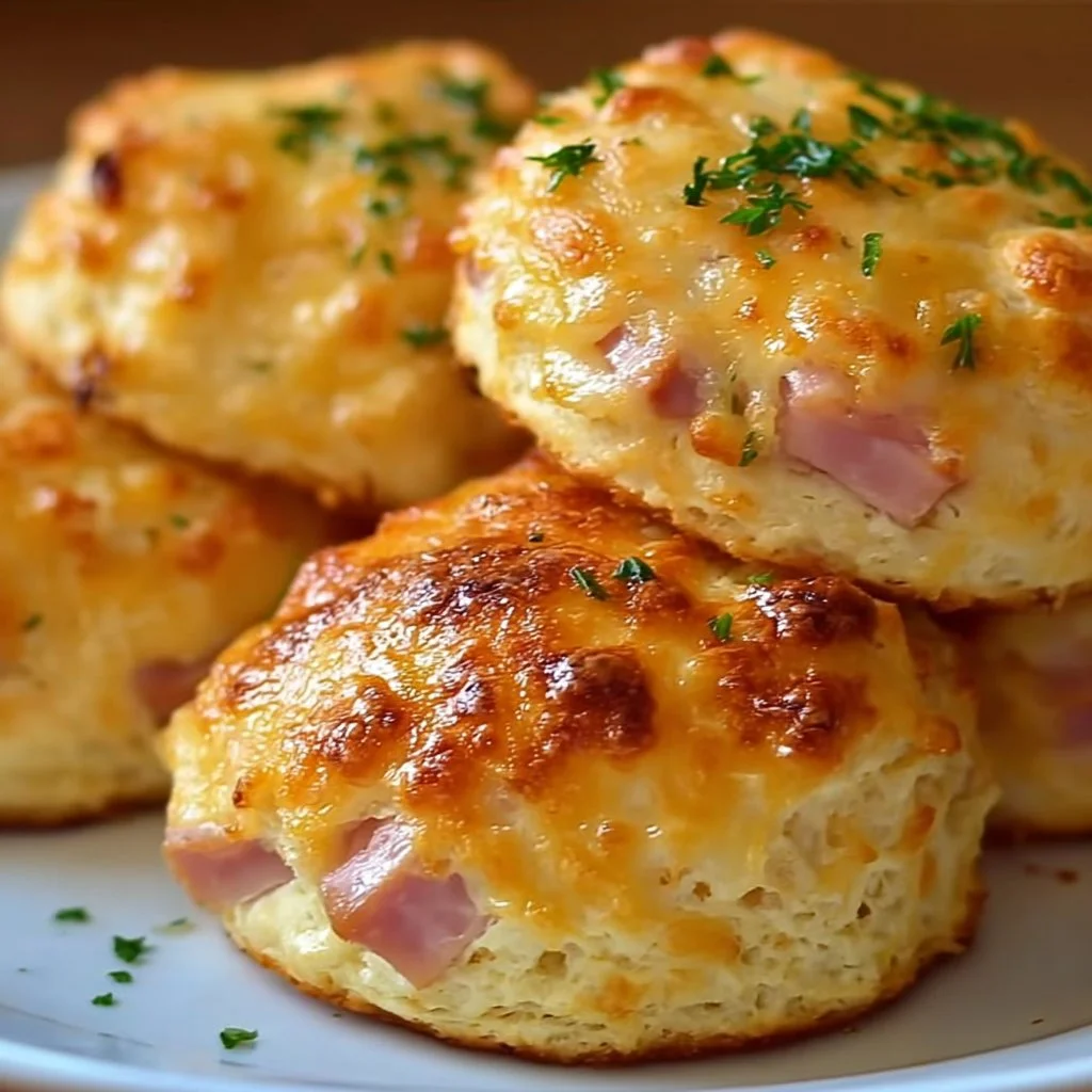 Ultimate Cheesy Ham Biscuits: Fluffy Homemade Brunch Perfection