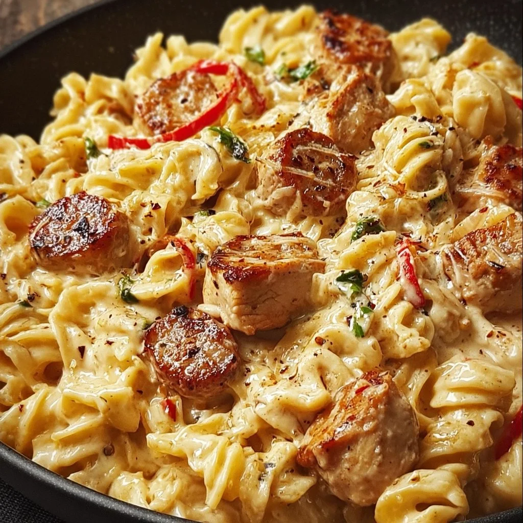 Ultimate Creamy Pepper Jack Pasta with Chicken & Sausage