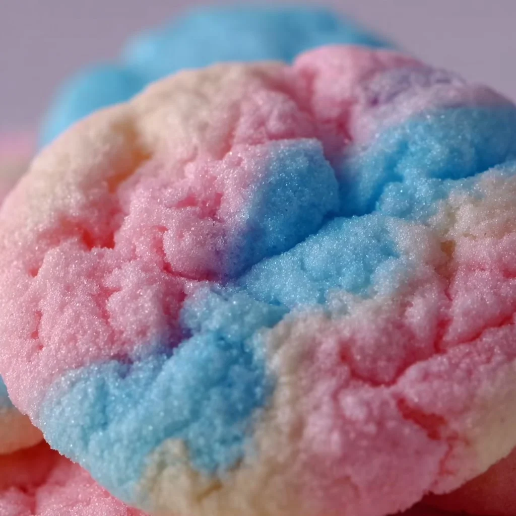 Whimsical Cotton Candy Cookies: Soft, Nostalgic Sweetness