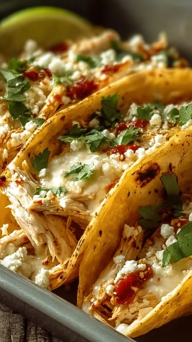 White Chicken Chili Tacos