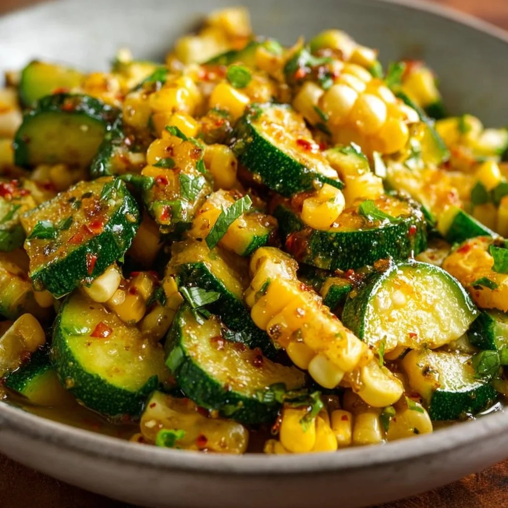 Zucchini and Corn: Little Zucchinis