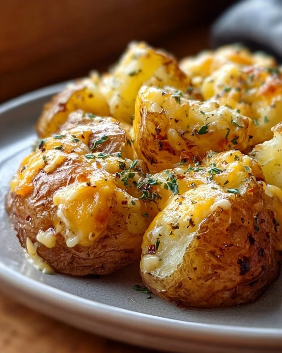 Creamy cheesy ranch potatoes baked to perfection with just three ingredients