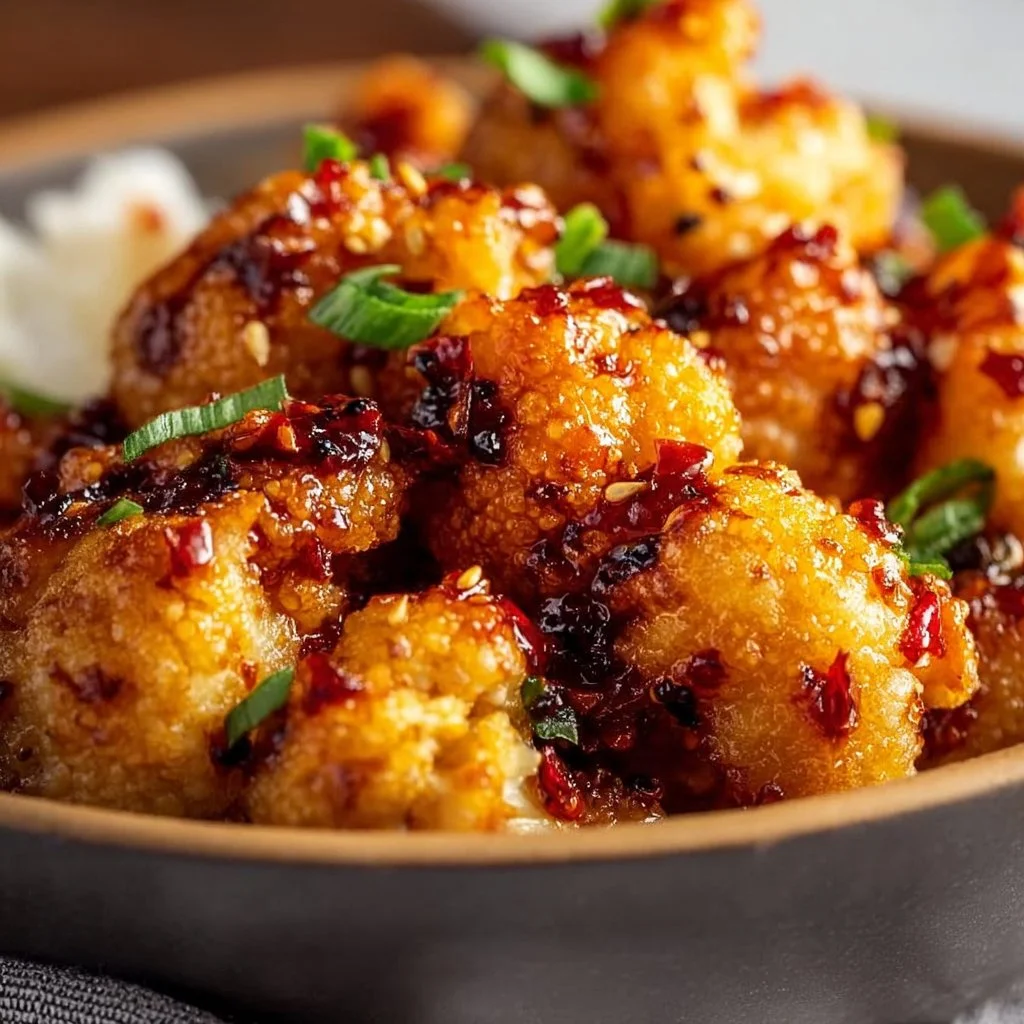 Air-Fried Korean Chili Cauliflower
