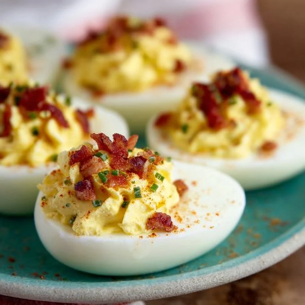 Bacon Cream Cheese Deviled Eggs
