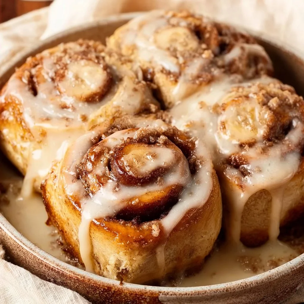 Banana Bread Cinnamon Rolls