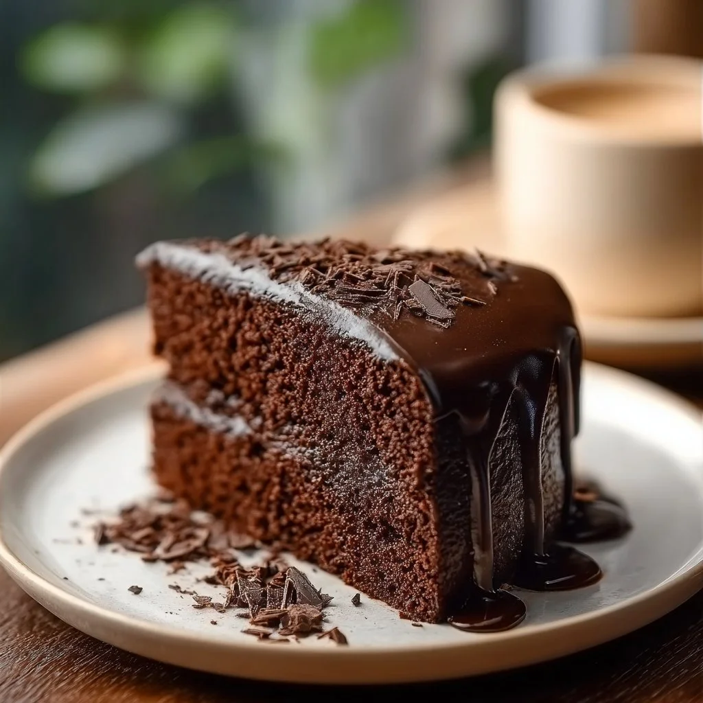 Delicious Brick Street Chocolate Cake with rich chocolate frosting and decorative sprinkles