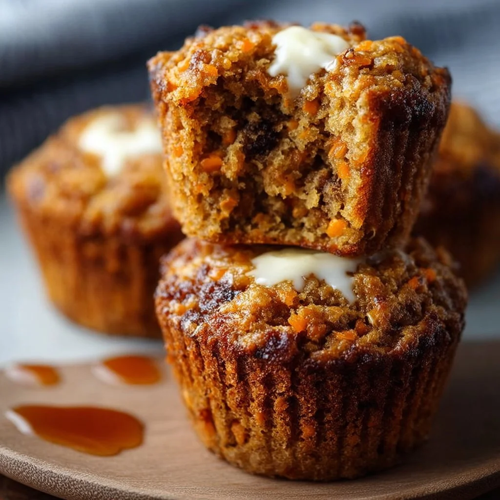 Carrot Lentil Protein Muffins