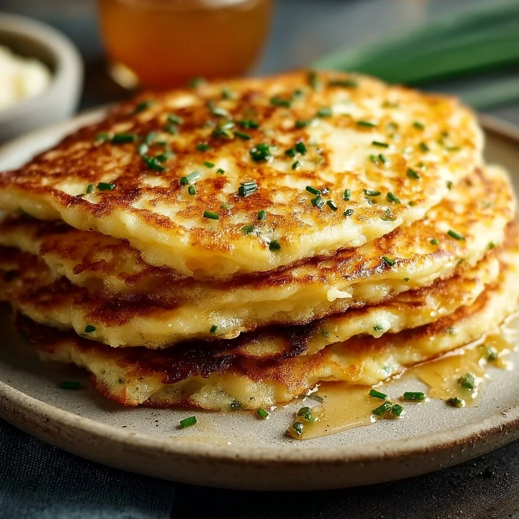 Cheese & Chive Pancakes