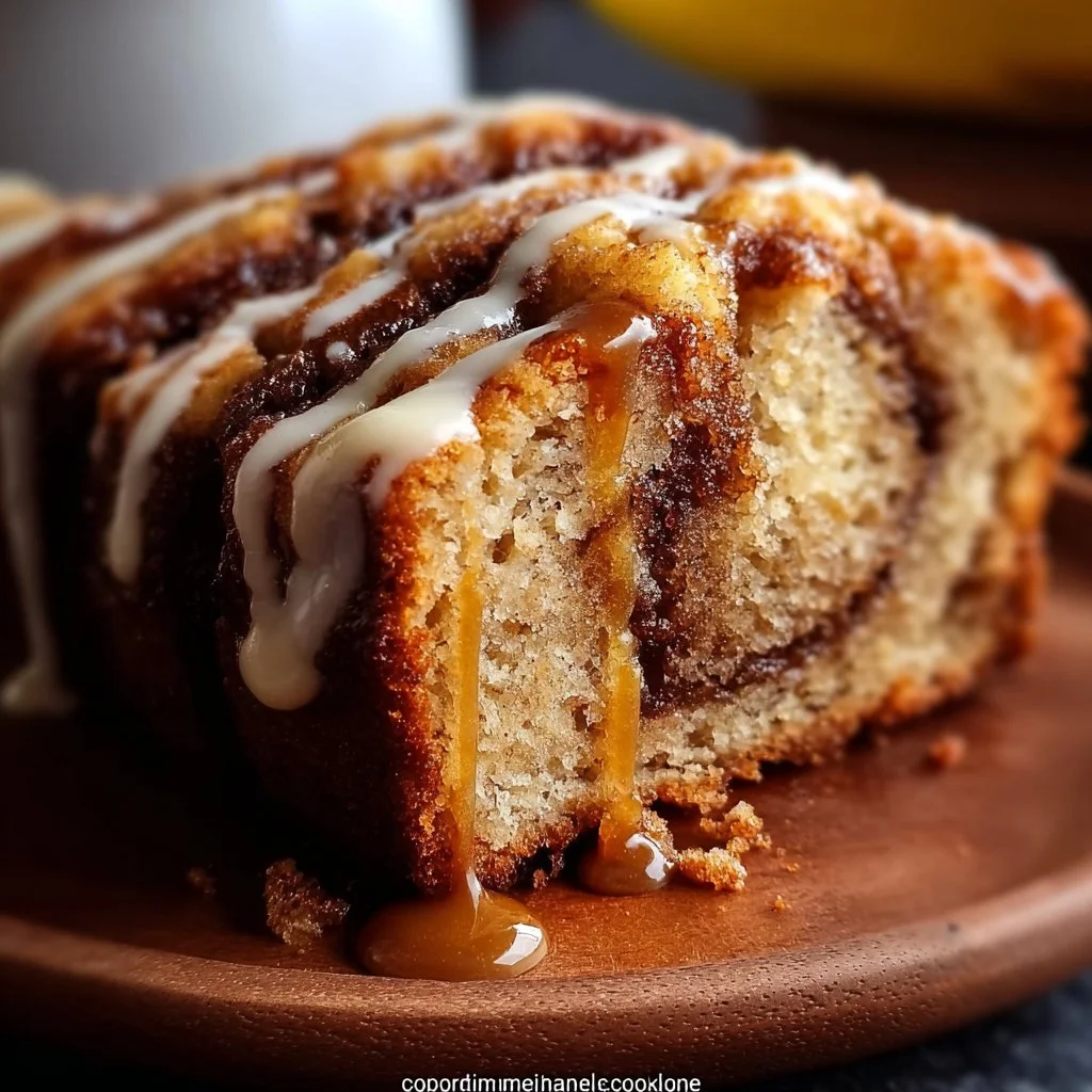 Cinnamon Roll Banana Bread