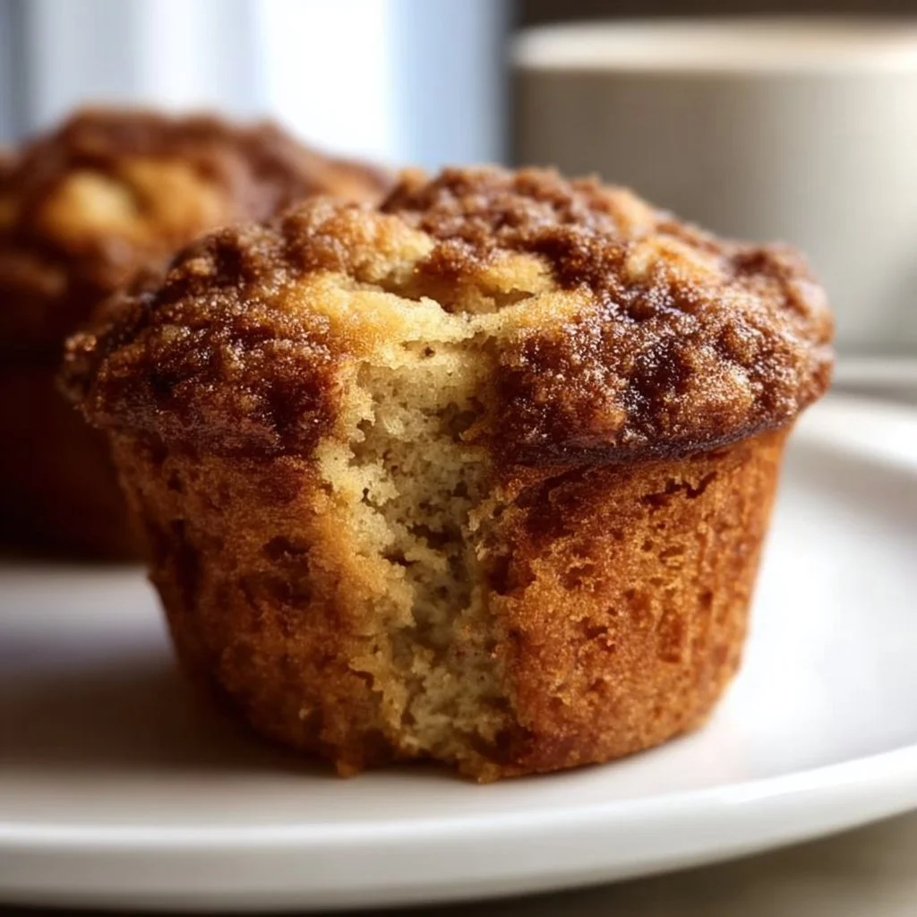 Delicious coffee cake banana bread muffins fresh out of the oven.
