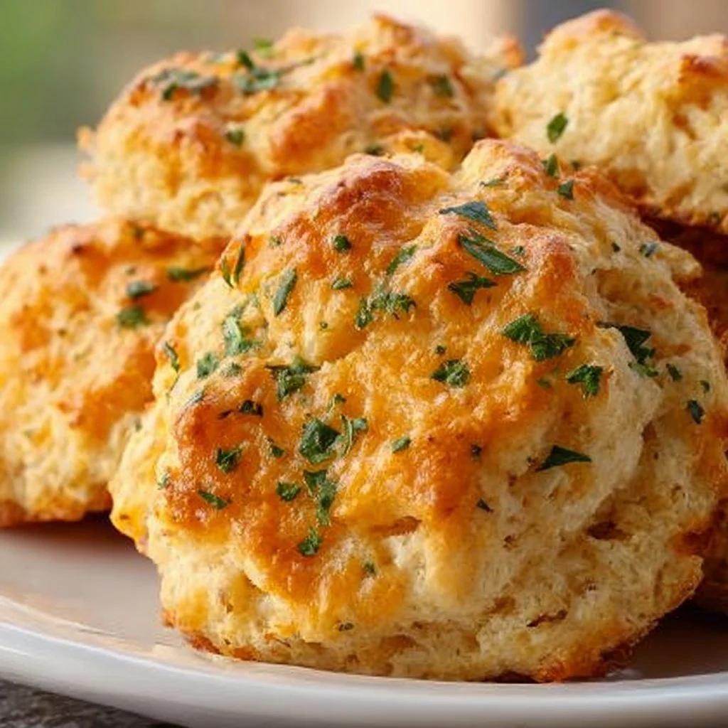 Delicious homemade Cheddar Bay Biscuits inspired by Red Lobster's recipe.