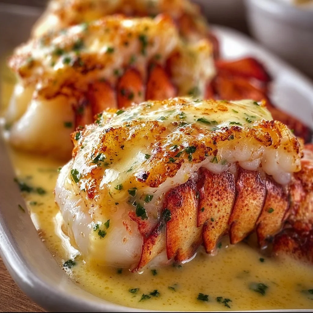 Creamy Garlic Butter Lobster Tails