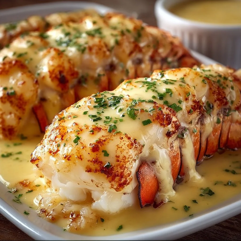 Creamy Garlic Butter Lobster Tails