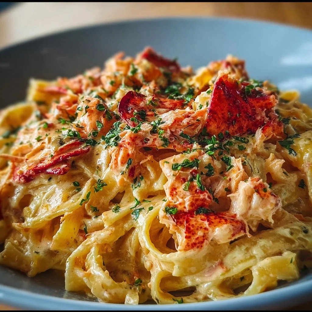 Creamy Spicy Lobster Pasta